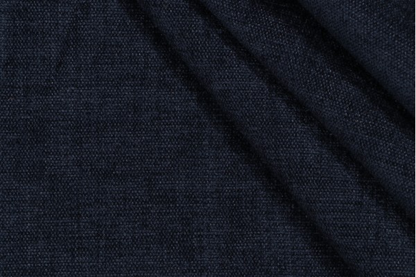 Gavin Woven Chenille Upholstery Fabric in Midnight Blue