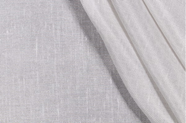 Scalamandre Electra Sheer Drapery Fabric in Platinum