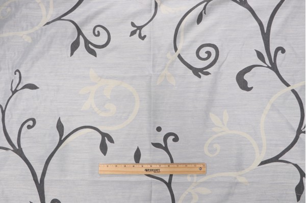 Grey Watkins Longwood Gardens Sheer Drapery Fabric in Creme