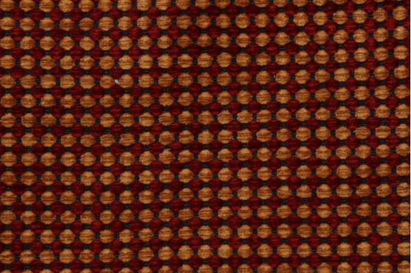 Scalamandre Chenille Orleans Reversible Upholstery Fabric in Red/Gold