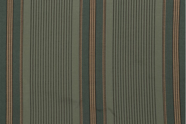 Grey Watkins Malabar Stripe Woven Decorator Fabric in Winter Green