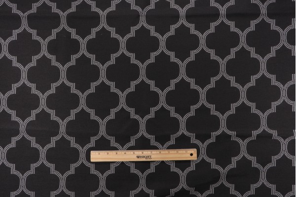 1 Yard Bella Dura Pavillion Woven Polyolefin Outdoor Fabric in Onyx