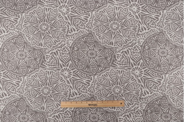 Bella Dura Makayla Woven Polyolefin Outdoor Fabric in Pewter