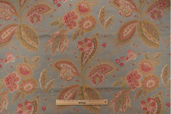 Rue de Bac Tapestry Upholstery Fabric in Aqua