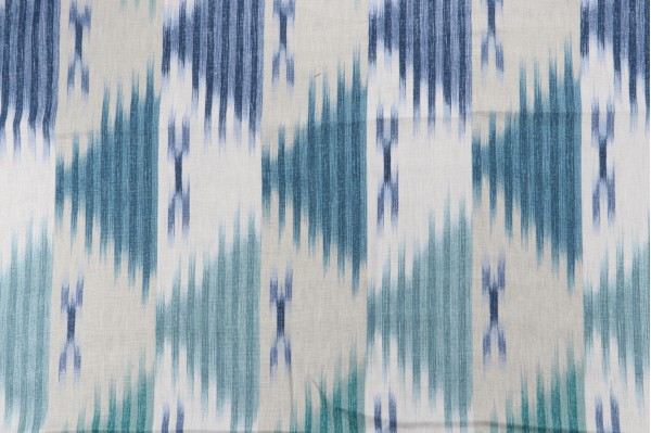 Click for 1 Yard Braemore Manisa Printed Linen Drapery Fabric in Ocean 1 Yard Braemore Manisa Printed Linen Drapery Fabric in Ocean