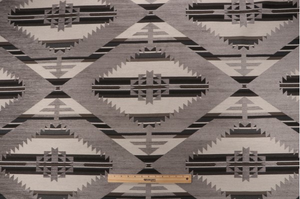 Crypton Taos High Performance Chenille Tapestry Upholstery Fabric in Stone