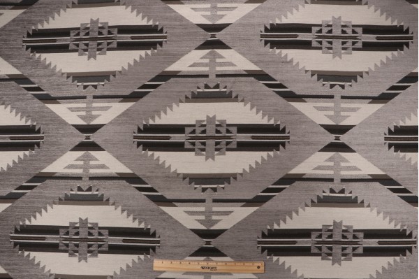 Crypton Taos High Performance Chenille Tapestry Upholstery Fabric in Stone