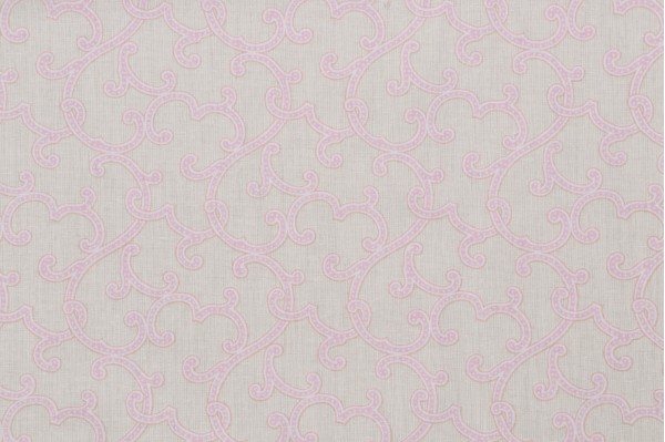 Charlotte Moss Beryl Printed Drapery Fabric in Rose for Fabricut