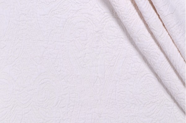 Kast Matelasse Upholstery Fabric in Bleach