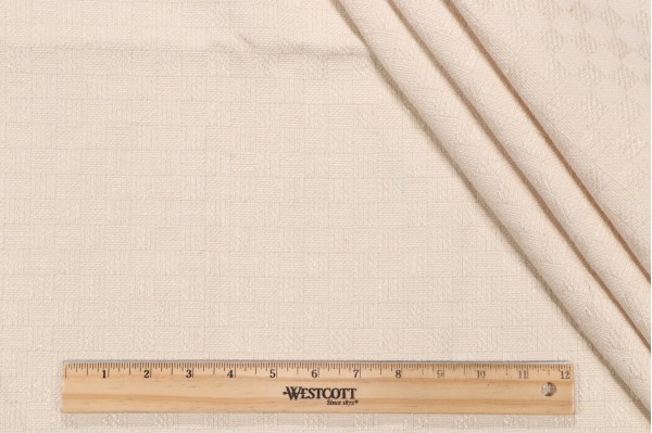 Scalamandre Chequers Woven Upholstery Fabric in Natural