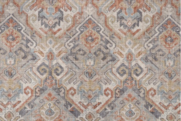 Covington Sutton Printed Cotton Blend Drapery Fabric in 196-Linen