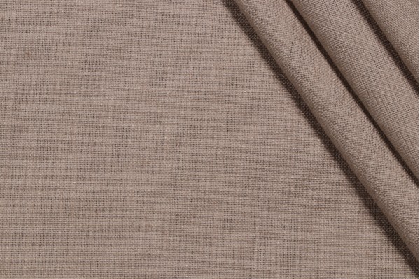 Scalamandre Hampton Weave Woven Linen Decorator Fabric in Fog