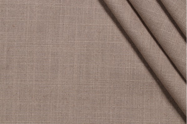 Scalamandre Hampton Weave Woven Linen Decorator Fabric in Fog