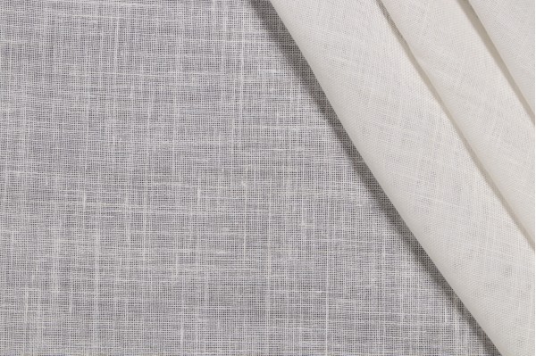 Scalamandre Paradiso Linen 128 inch Sheer Drapery Fabric in Ivory