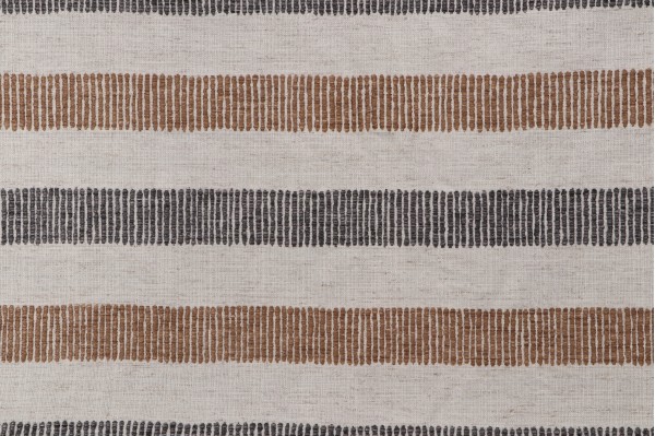 Malta Stripe Woven Upholstery Fabric in Peanut