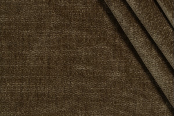Woven Chenille Upholstery Fabric in Olive