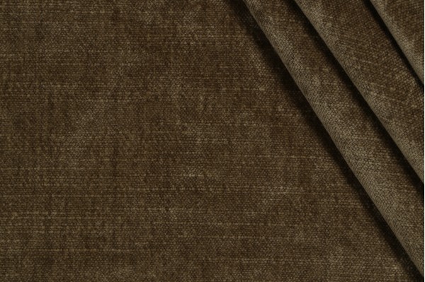 Woven Chenille Upholstery Fabric in Olive