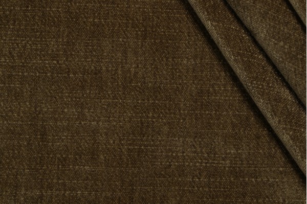 Woven Chenille Upholstery Fabric in Olive