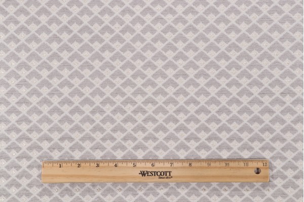 Hattie Woven Chenille Upholstery Fabric in Sterling
