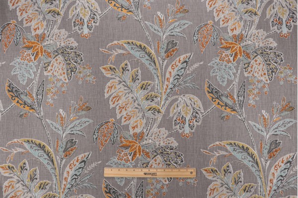 Click for 7.88 Yards Kravet Ishana Printed Linen Drapery Fabric in Turmeric CLOSEOUT Kravet Ishana Printed Linen Drapery Fabric in Turmeric CLOSEOUT
