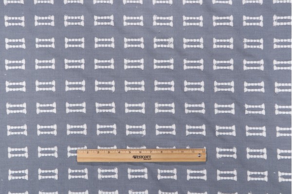 Waverly Tassel Embroidered Drapery Fabric in Seaside