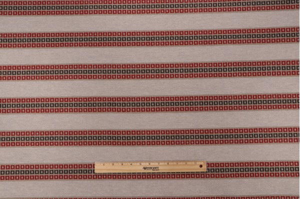 Click for 8.38 Yards Crypton Motola High Performance Woven Upholstery Fabric in Crimson/Tan Crypton Motola High Performance Woven Upholstery Fabric in Crimson/Tan
