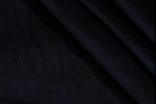 Velvet Upholstery Fabric in Midnight Blue