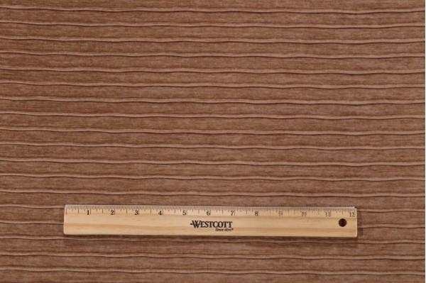 Pleated Velvet Chenille Decorator Fabric in Honey