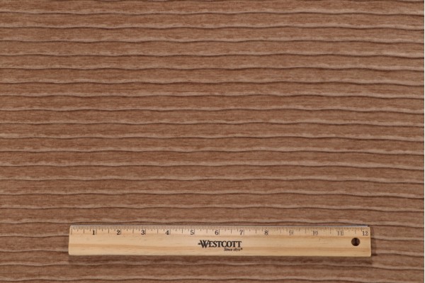 Pleated Velvet Chenille Decorator Fabric in Honey