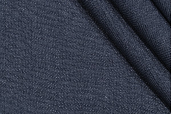 Herringbone Woven Upholstery Fabric in Cadet