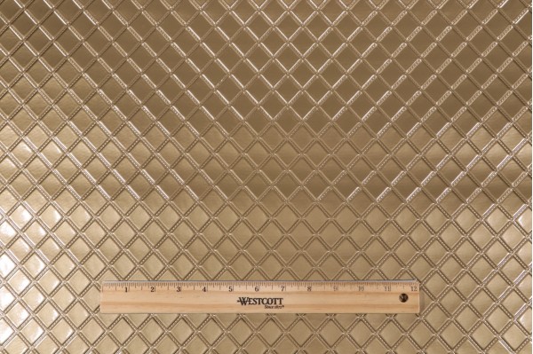 Scalamandre Embossed Vinyl Upholstery Fabric in Antique Coin