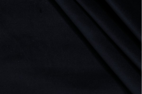 Velvet Upholstery Fabric in Midnight Blue