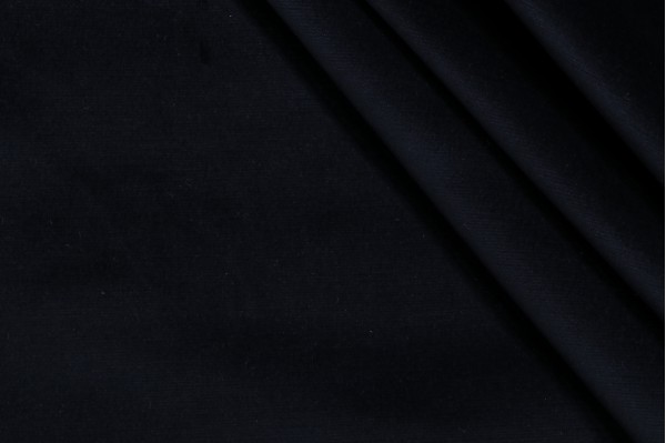 Velvet Upholstery Fabric in Midnight Blue