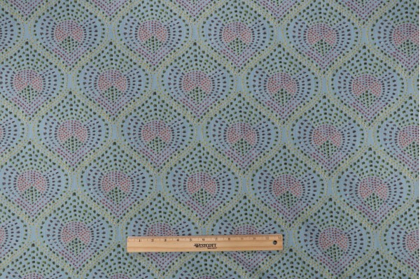 Lacefield Lenore Printed Cotton Blend Drapery Fabric in Spring 