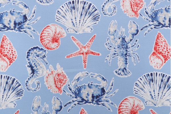 Bryant Fabrics Acapulco Multi Printed Polyester Outdoor Fabric in Surf 