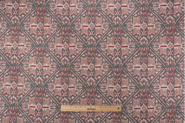 Lacefield Havana Printed Cotton Blend Drapery Fabric in Baltic 