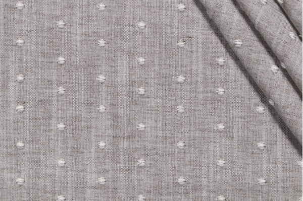Click for 2.25 Yards P Kaufmann Swiss Dot Embroidered Drapery Fabric P Kaufmann Swiss Dot Embroidered Drapery Fabric