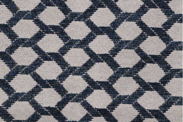 Valdese Weavers Beachum Crypton Home Finish Upholstery Fabric in Indigo