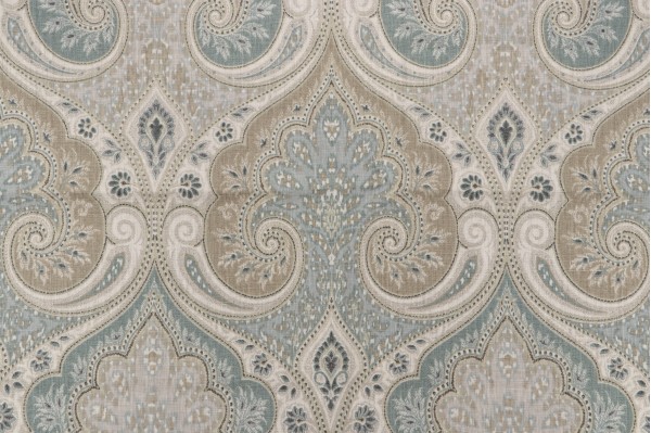 Click for 1.38 Yards Kravet Latika Printed Linen Drapery Fabric in Seafoam CLOSEOUT Kravet Latika Printed Linen Drapery Fabric in Seafoam CLOSEOUT