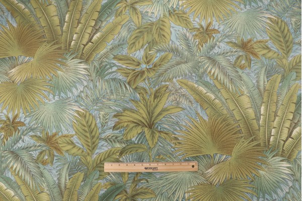 Tommy Bahama Bahamian Breeze Printed Polyester Outdoor Fabric in Surf