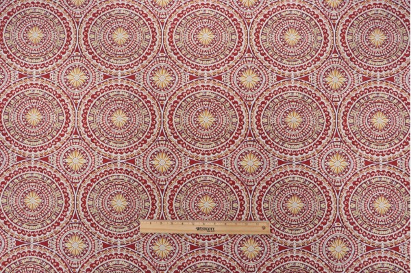 Click for 1 Yards Bryant Fabrics Seville Printed Polyester Outdoor Fabric in Salsa Bryant Fabrics Seville Printed Polyester Outdoor Fabric in Salsa