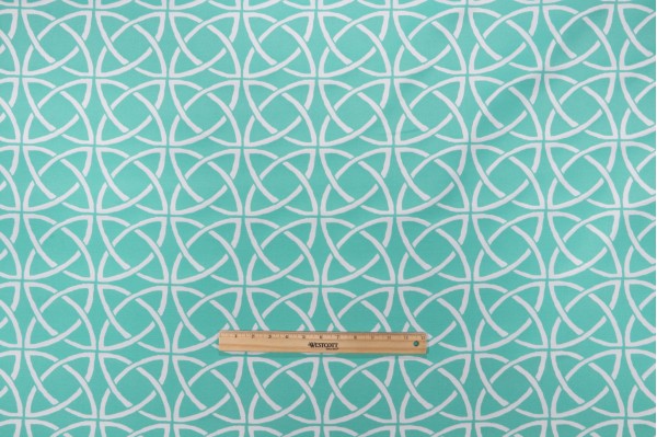 Bryant Fabrics Catamaran Printed Polyester Outdoor Fabric in Aqua