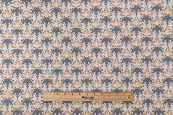 Lacefield Tessa Printed Cotton Drapery Fabric in Amber