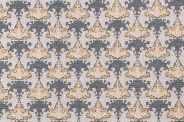Lacefield Tessa Printed Cotton Drapery Fabric in Amber
