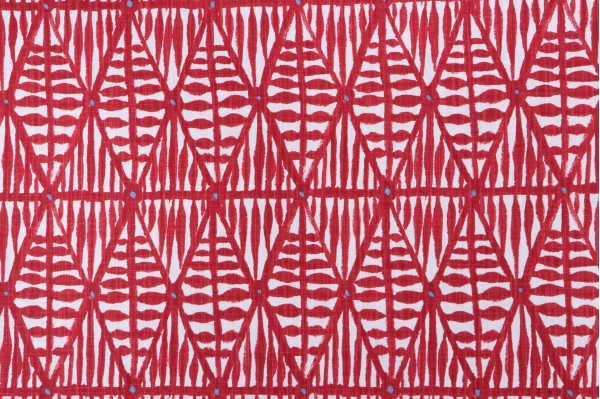 Lacefield Kona Printed Cotton Blend Drapery Fabric in Ruby