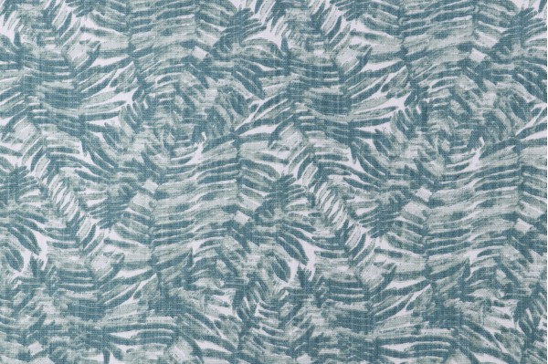 Lacefield Fern Printed Cotton Blend Drapery Fabric in Eucalyptus