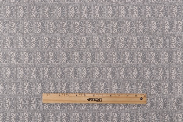 Lacefield Hicks Printed Cotton Drapery Fabric in Limestone