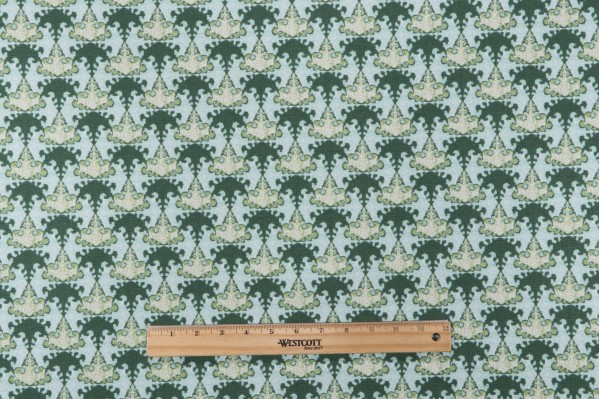 Lacefield Tessa Printed Cotton Drapery Fabric in Cucumber