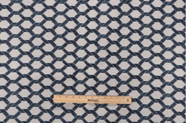 Valdese Weavers Beachum Crypton Home Finish Upholstery Fabric in Indigo