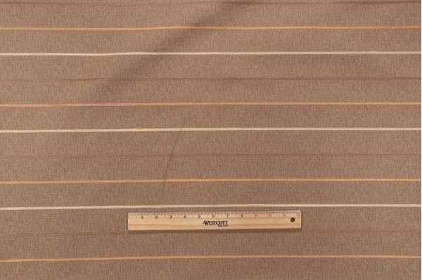Grey Watkins Calabria Woven Upholstery Fabric in Peach/Tan